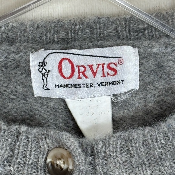 Vintage Orvis Cardigan Wool Sweater Womens - Picture 3 of 7
